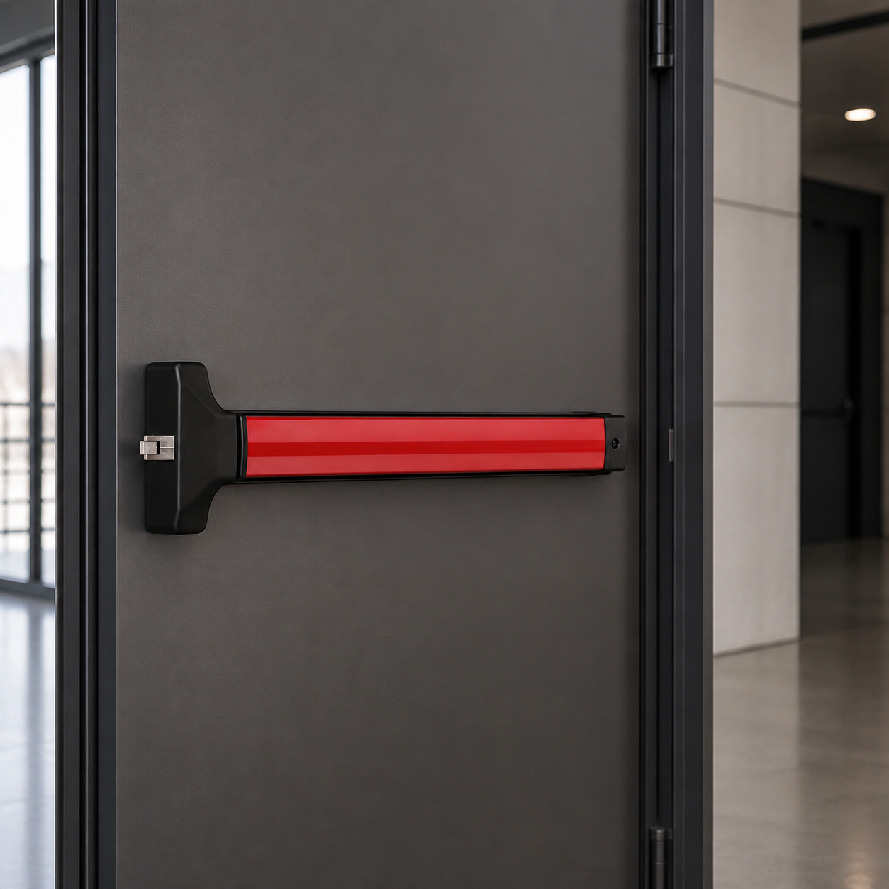 CORNI ASSA ABLOY 4450564000 - Maniglione antipanico reversibile modulare "Push" 640 mm rosso