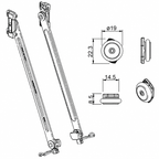 MASTER 1114.1 - Limitatore di apertura per finestre a vasistas SIMPLE PLUS in acciaio inox