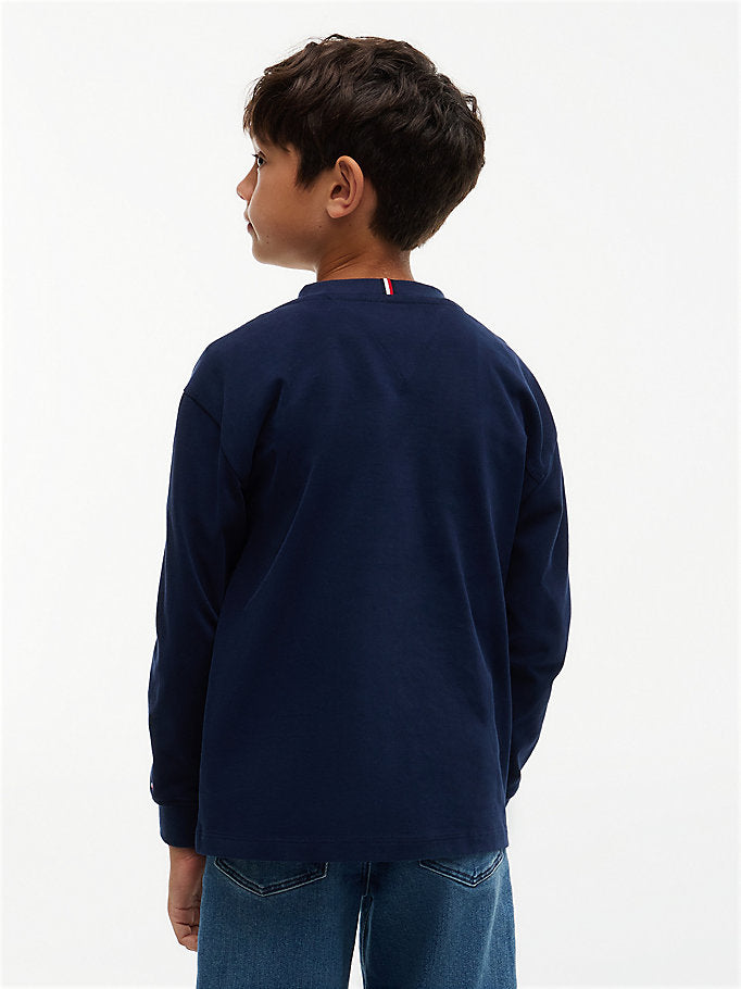 T-shirt con logo a maniche lunghe