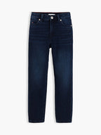 Jeans straight fit con bandierina ricamata