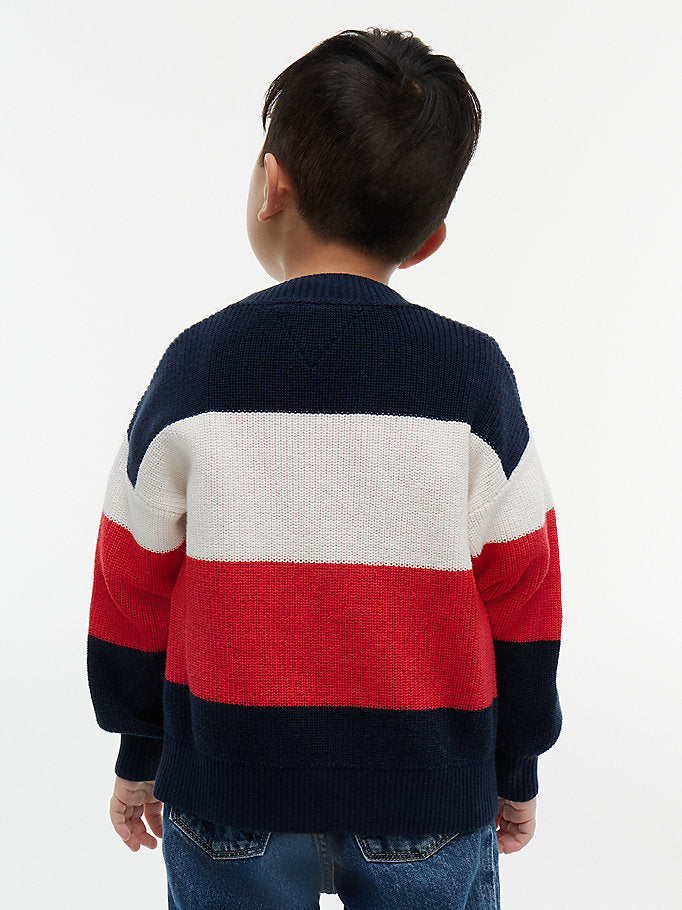 Pullover a righe color block