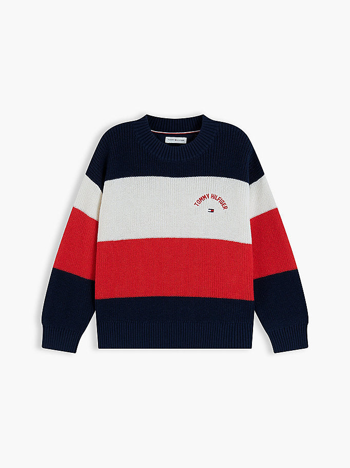 Pullover a righe color block