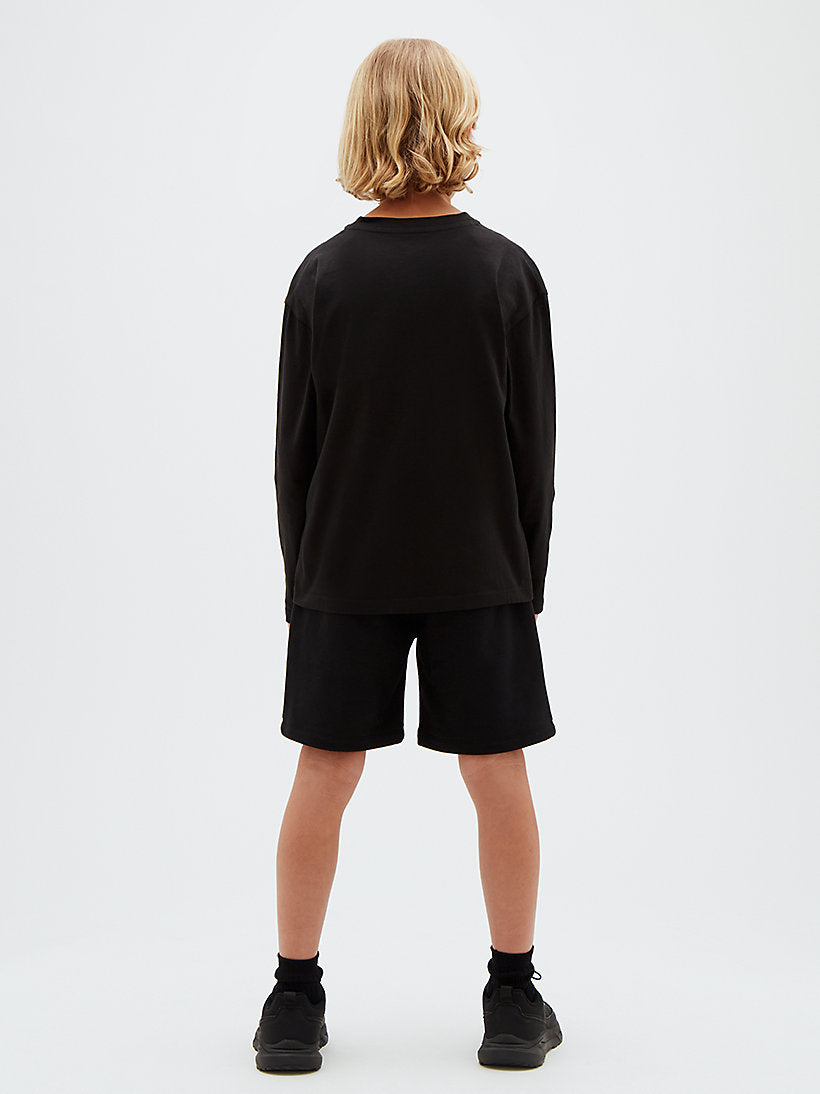 T-shirt a maniche lunghe con logo bambino