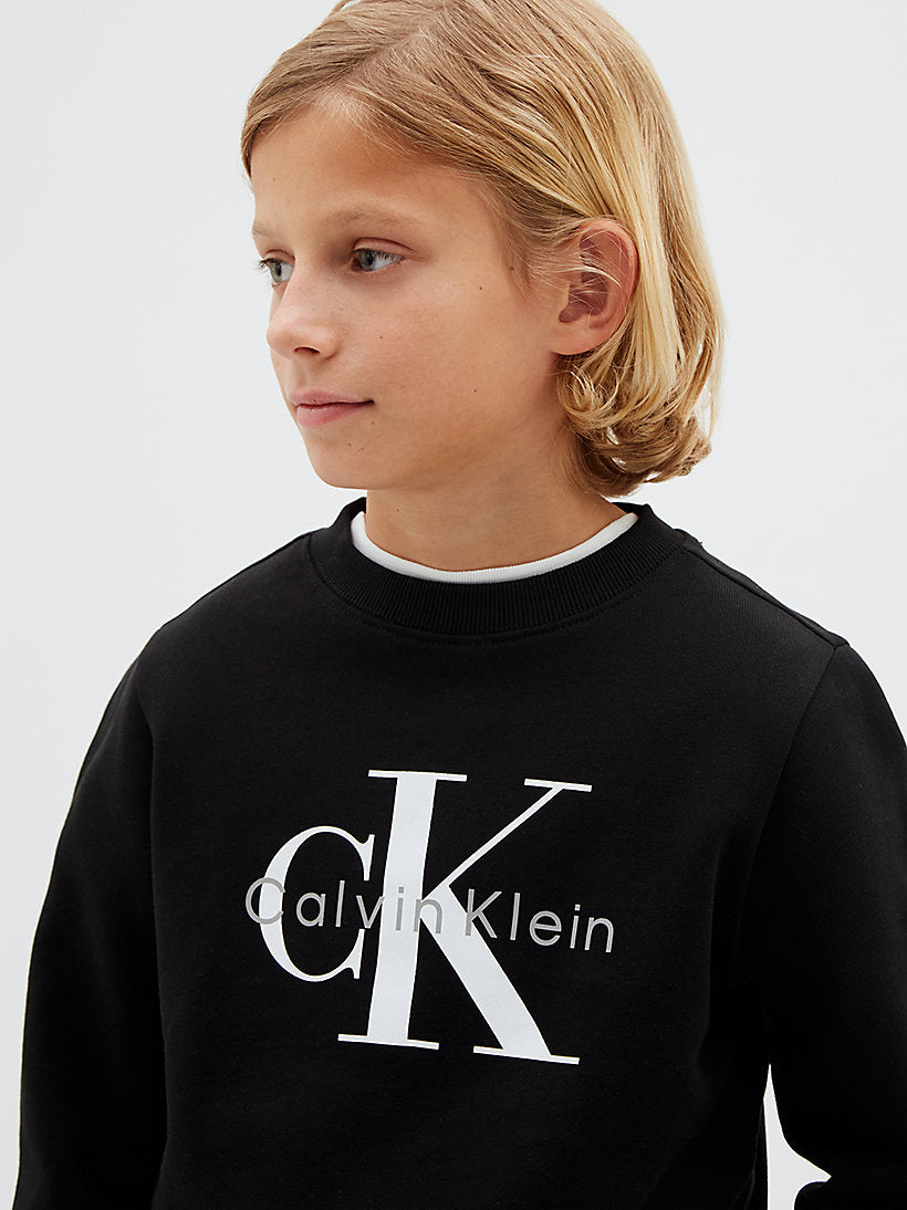 Felpa con logo con firma bambino