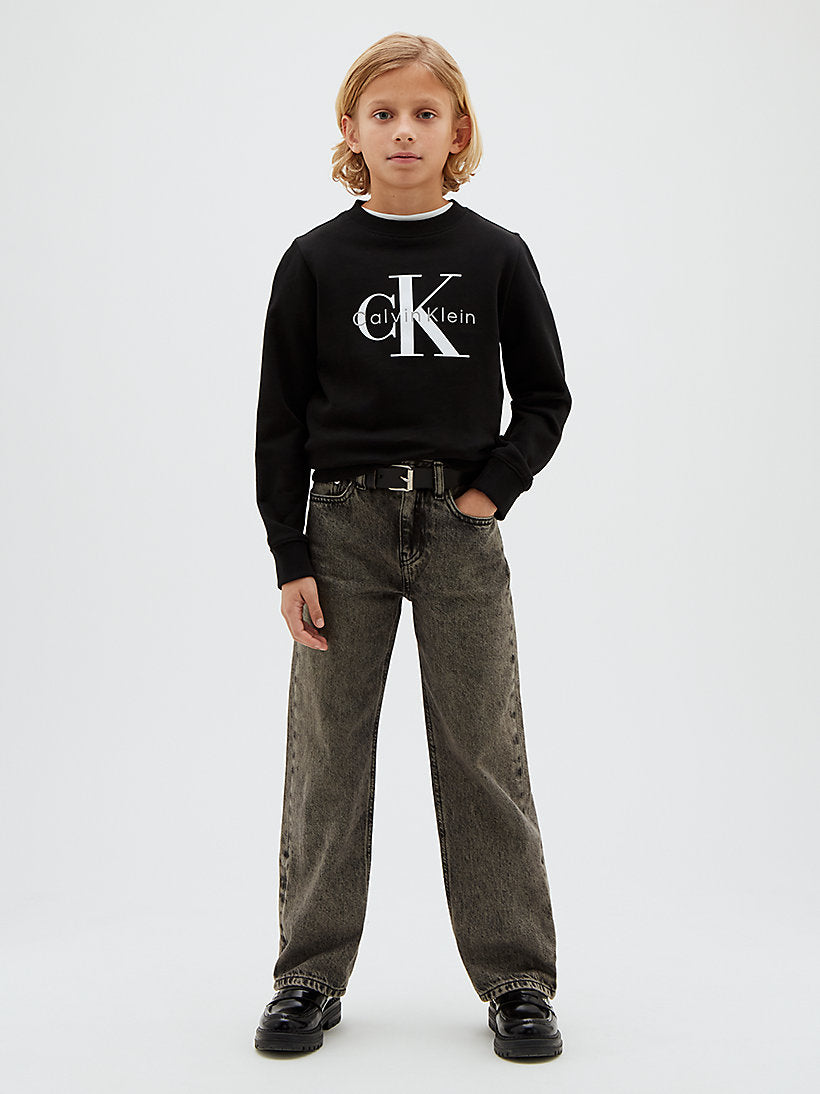 Felpa con logo con firma bambino