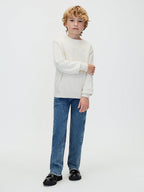 Maglione bambino in maglia con logo