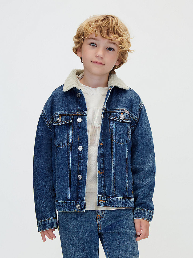 Maglione bambino in maglia con logo